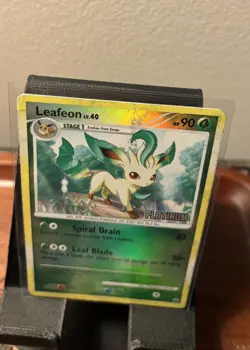 Leafeon 24/100 Majestic Dawn 2008 PLATINUM Reverse Holo Pokemon Card TCG - Image 3