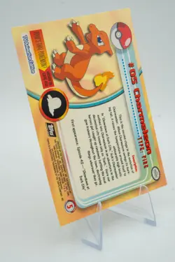 1999 Pokemon Topps TV Animation #5 Charmeleon Card RARE POKEMON LP+ - Image 3