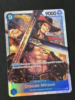 One Piece Card Game - Romance Dawn - Dracule Mihawk OP01-070 SR English - NM - Image 1