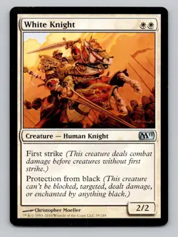 White Knight 39 U Magic 2011 (M11) Magic The Gathering NM - Image 1