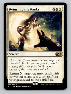 Return to the Ranks 29 R Magic 2015 (M15) Magic The Gathering NM - Image 1