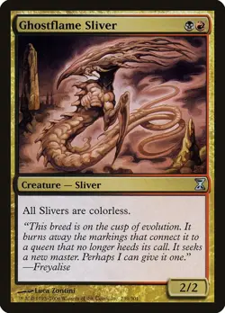 Ghostflame Sliver 239 U Time Spiral Magic The Gathering NM - Image 1
