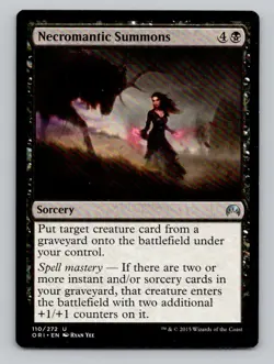 Necromantic Summons 110 U Magic Origins Magic The Gathering NM - Image 1