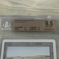 Savannah * REVISED * DUAL LAND * BGS 9.5 Gem Mint Magic The Gathering Mtg Rare - Image 5