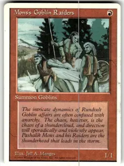 Magic: The Gathering Creature Mons's Goblin Raiders Common Regular 4th Edition - Image 1