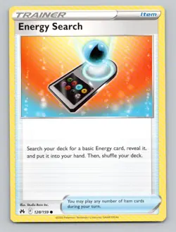 Energy Search 161/202 Uncommon SWSH01: Sword & Shield Base Set Pokemon - Image 1