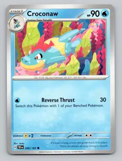 Croconaw 040/162 Common SV05: Temporal Forces Pokemon - Image 1