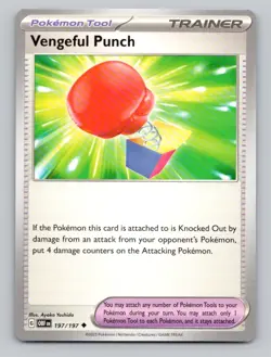 Vengeful Punch 197/197 Uncommon SV03: Obsidian Flames Pokemon - Image 1