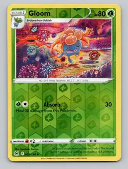 Reverse Holo Gloom #002/196 Uncommon SWSH11: Lost Origin Pokemon - Image 1