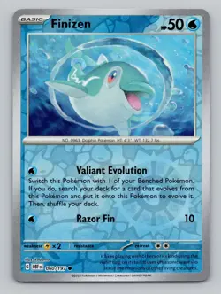 Reverse Holo Finizen 60/197 #060/197 Common SV03: Obsidian Flames Pokemon - Image 1
