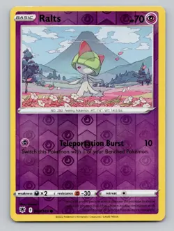 Reverse Holo Ralts #060/189 Common SWSH10: Astral Radiance Pokemon - Image 1