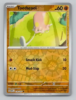 Reverse Holo Toedscool #118/197 Common SV03: Obsidian Flames Pokemon - Image 1