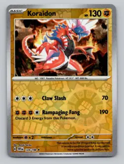 Reverse Holo Koraidon 124/198 Rare SV01: Scarlet & Violet Base Set Pokemon - Image 1