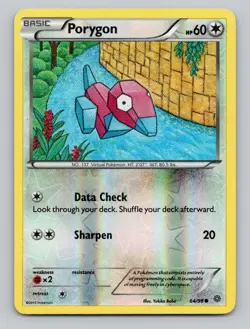 Reverse Holo Porygon #64/98 Common XY - Ancient Origins Pokemon - Image 1
