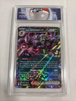 2025 Pokemon Marnie’s Grimmsnarl Ex #136 HGC 9 (sb5) - Image 1