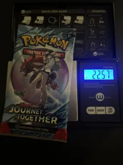 Heavy! Over 22.57 Gram Pokemon Journey Together Booster Pack Sealed - Image 1