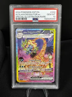 Alolan Exeggutor ex 242/191 Sv08: Surging Sparks Holo- PSA 10 - Image 1