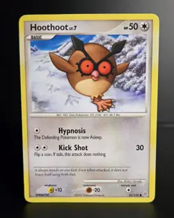 Pokemon TCG - HOOTHOOT - 85/130 - Diamond & Pearl (Base Set) 2007 - MP - Image 1