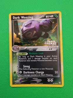 Pokemon TCG Dark Weezing 42/109 Team Rocket Returns Reverse Holo LP+/NM- - Image 1