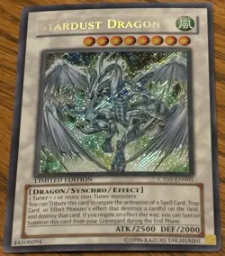 Yugioh Stardust Dragon CT05-EN001 Secret Rare Promo VLP 🔥🔥🔥 - Image 1