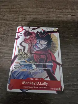 Monkey D. Luffy Ace Sabo RARE 3RD ANNIVERSARY COMPLETE SET ALT ART ONE PIECE NM - Image 3