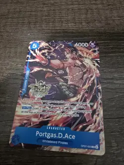 Monkey D. Luffy Ace Sabo RARE 3RD ANNIVERSARY COMPLETE SET ALT ART ONE PIECE NM - Image 5