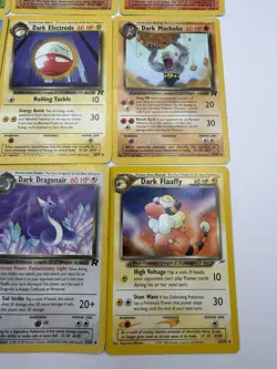 Pokemon WOTC Bulk Lot X9 Vintage Unlimited Dark Uncommon Cards Rocket Neo MP-HP - Image 4