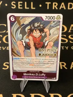 Monkey.D.Luffy (Judge Pack Vol. 2) OP03-070 One Piece Promotion Cards Foil - Image 1