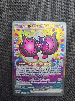 Pokemon TCG SV-Prismatic Evolutions Pecharunt EX #163/131 Special Illustration - Image 1