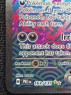 Pokemon TCG SV-Prismatic Evolutions Pecharunt EX #163/131 Special Illustration - Image 3