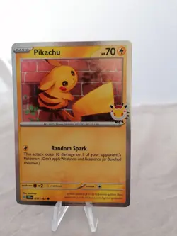 2026 Pikachu 051/162 Pokemon Day 30th Anniversary Stamped Promo TCG Plus Coin - Image 2