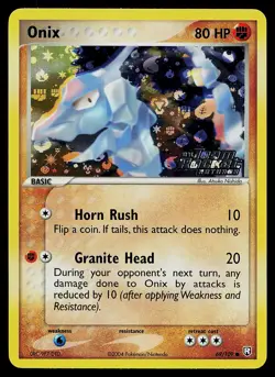 Pokemon Card - Onix Team Rocket Returns 69/109 Common Reverse Holo Stamped - Image 1