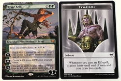MTG Kaldheim Borderless Tyvar Kell 287 + Token Card - Image 1
