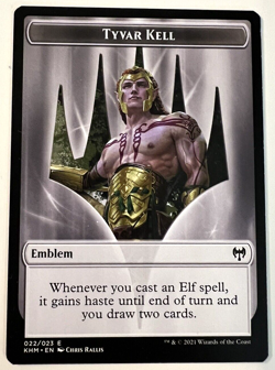 MTG Kaldheim Borderless Tyvar Kell 287 + Token Card - Image 4