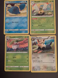 Tomokazu Komiya Pokemon Cards Lot of 8 English TCG Herdier Snubbull - Image 1