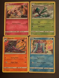 Tomokazu Komiya Pokemon Cards Lot of 8 English TCG Herdier Snubbull - Image 3