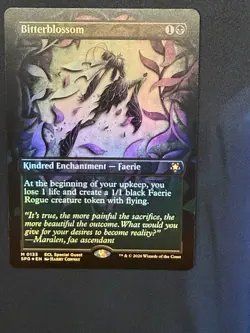 DDcards 🇨🇦 Mtg Magic The Gathering Lorwyn Eclipse Showcase Foil Bitterblossom - Image 1