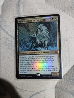 Arahbo, Roar of the World Commander 2017 Foil - Image 1