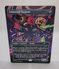 MTG Stonecoil Serpent *BORDERLESS* Secret Lair 1226 NM Non Foil - Image 1