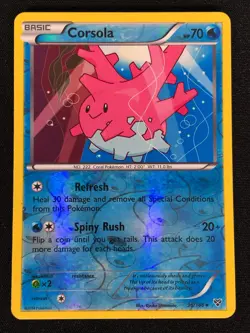 Pokemon Corsola 36/146 Reverse Holo (LP) - Image 1