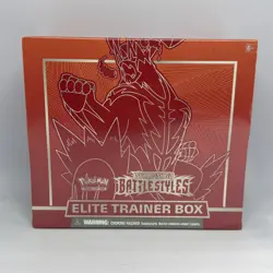 🔥 Pokemon TCG Sword & Shield - Battle Styles - Elite Trainer Box ETB RED - Image 1