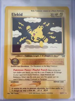 Pokemon TCG Elekid Neo Genesis 22/111 Unlimited LP - Image 1