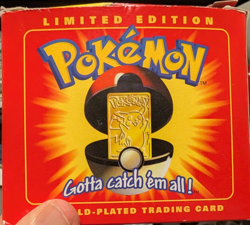 1999 Pokemon Limited Edition Pikachu 23K Gold-Plated Trading Card SEALED - Image 1