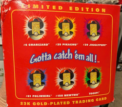 1999 Pokemon Limited Edition Pikachu 23K Gold-Plated Trading Card SEALED - Image 2