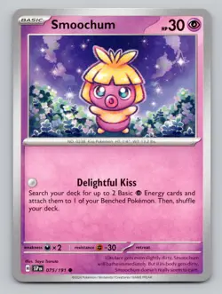 Smoochum 075/191 Common SV08: Surging Sparks Pokemon - Image 1