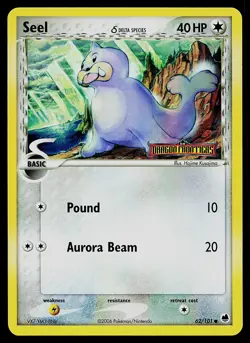 Pokemon Card - Seel Dragon Frontiers 62/101 Common Reverse Holo Stamped - Image 1