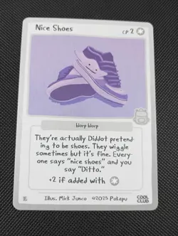 Pokepu Nice Shoes (Ditto) 2025 Cool Club Collection Mick Junco Pokemon Fan Art - Image 1