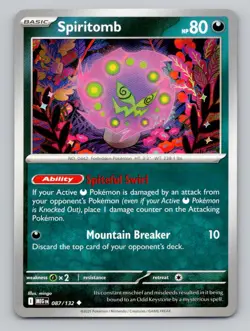 Spiritomb #087/132 Uncommon ME01: Mega Evolution Pokemon Pokemon - Image 1