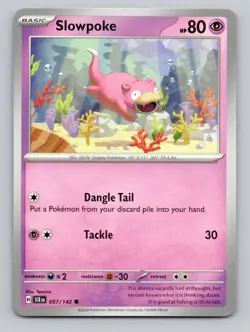 Slowpoke 057/142 Common SV07: Stellar Crown Pokemon - Image 1