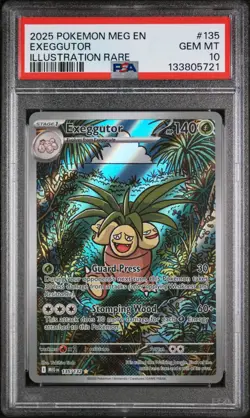 2025 PSA 10 Pokemon MEG EN-Mega Evolution Illustration Rare #135 Exeggutor - Image 1